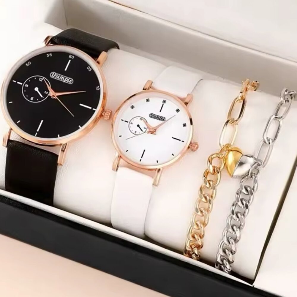 Luxury Men Women Quartz Watch Sets